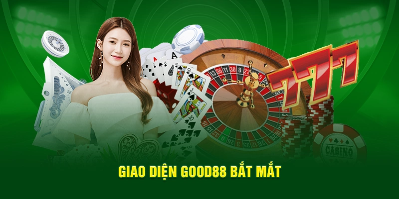 Giao diện trang chủ website Good88 bắt mắt